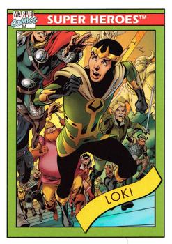 2013 Fleer Retro Marvel  - 1990 Marvel Universe Design #15 Loki Front