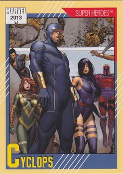 2013 Fleer Retro Marvel  - 1991 Marvel Universe Design #4 Cyclops Front