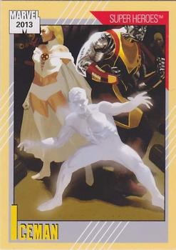 2013 Fleer Retro Marvel  - 1991 Marvel Universe Design #9 Iceman Front