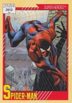 2013 Fleer Retro Marvel  - 1991 Marvel Universe Design #15 Spider-Man Front