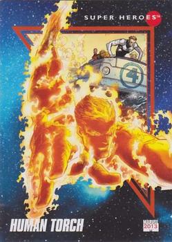 2013 Fleer Retro Marvel  - 1992 Marvel Universe Design #6 Human Torch Front