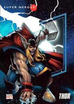 2013 Fleer Retro Marvel  - 1992 Marvel Universe Design #12 Thor Front