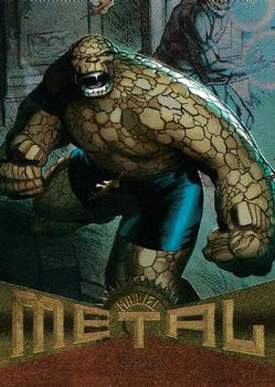 2013 Fleer Retro Marvel  - Metal #3 Thing Front