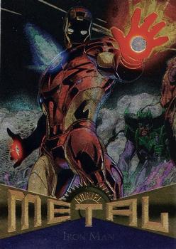 2013 Fleer Retro Marvel  - Metal #8 Iron Man Front