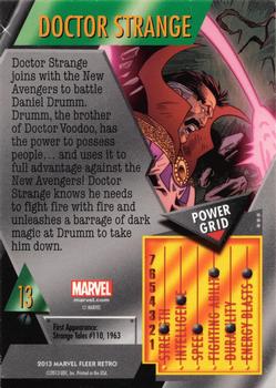 2013 Fleer Retro Marvel  - Metal #13 Doctor Strange Back
