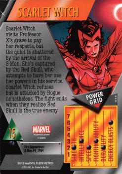 2013 Fleer Retro Marvel  - Metal #15 Scarlet Witch Back