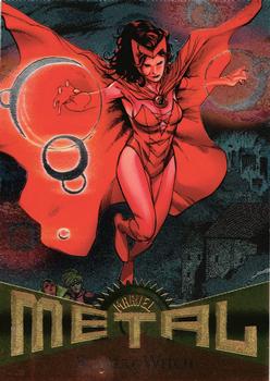 2013 Fleer Retro Marvel  - Metal #15 Scarlet Witch Front