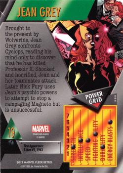 2013 Fleer Retro Marvel  - Metal #19 Jean Grey Back