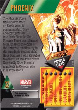 2013 Fleer Retro Marvel  - Metal #32 Phoenix Back
