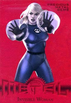 2013 Fleer Retro Marvel  - Precious Metal Gems Red #2 Invisible Woman Front