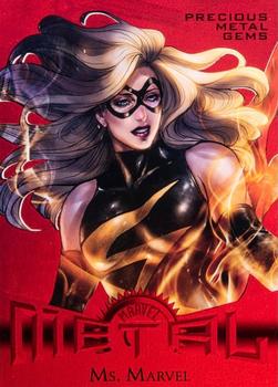 2013 Fleer Retro Marvel  - Precious Metal Gems Red #14 Ms. Marvel Front