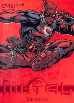 2013 Fleer Retro Marvel  - Precious Metal Gems Red #27 Deadpool Front