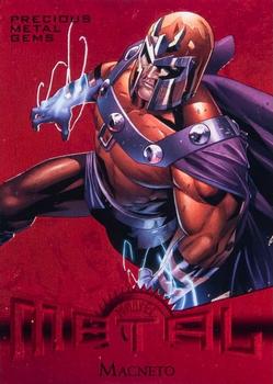 2013 Fleer Retro Marvel  - Precious Metal Gems Red #36 Magneto Front
