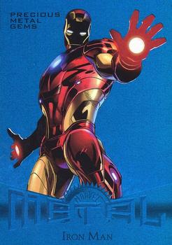 2013 Fleer Retro Marvel  - Precious Metal Gems Blue #8 Iron Man Front