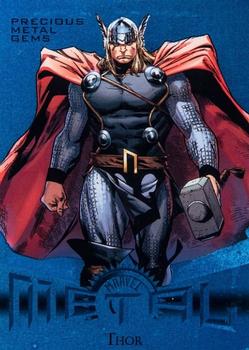 2013 Fleer Retro Marvel  - Precious Metal Gems Blue #10 Thor Front