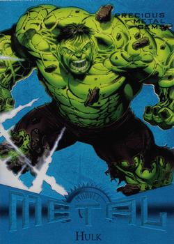 2013 Fleer Retro Marvel  - Precious Metal Gems Blue #11 Hulk Front