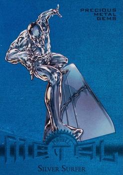 2013 Fleer Retro Marvel  - Precious Metal Gems Blue #25 Silver Surfer Front