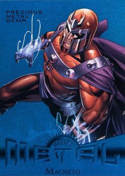 2013 Fleer Retro Marvel  - Precious Metal Gems Blue #36 Magneto Front