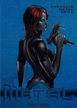 2013 Fleer Retro Marvel  - Precious Metal Gems Blue #40 Mystique Front