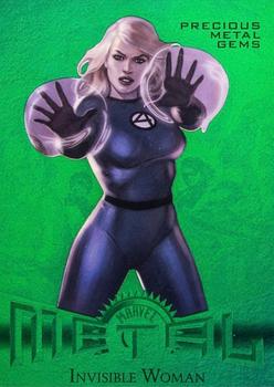 2013 Fleer Retro Marvel  - Precious Metal Gems Green #2 Invisible Woman Front