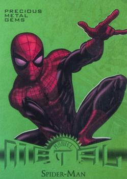 2013 Fleer Retro Marvel  - Precious Metal Gems Green #5 Spider-Man Front