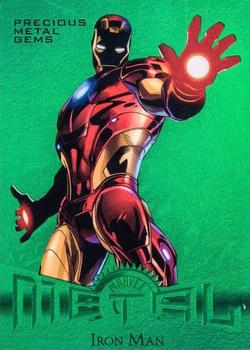 2013 Fleer Retro Marvel  - Precious Metal Gems Green #8 Iron Man Front
