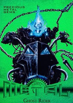 2013 Fleer Retro Marvel  - Precious Metal Gems Green #30 Ghost Rider Front