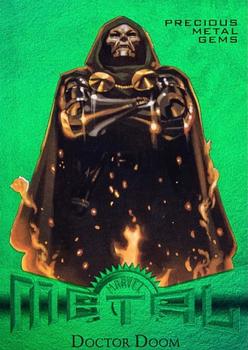 2013 Fleer Retro Marvel  - Precious Metal Gems Green #37 Doctor Doom Front