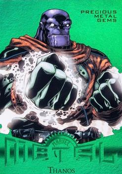 2013 Fleer Retro Marvel  - Precious Metal Gems Green #39 Thanos Front