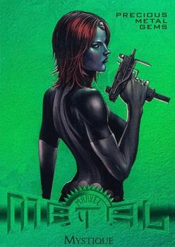 2013 Fleer Retro Marvel  - Precious Metal Gems Green #40 Mystique Front