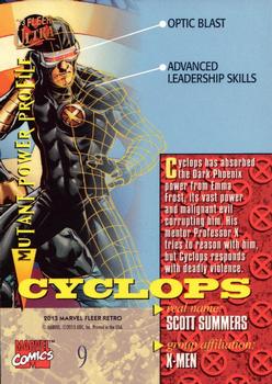 2013 Fleer Retro Marvel  - Ultra X-Men #UX9 Cyclops Back