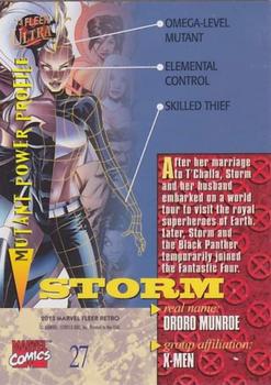 2013 Fleer Retro Marvel  - Ultra X-Men #UX27 Storm Back