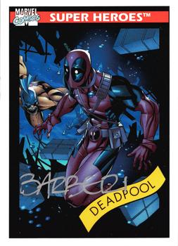 2013 Fleer Retro Marvel  - 1990 Marvel Universe Design Autographs #7 Deadpool / Carlo Barberi Front