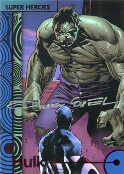 2013 Fleer Retro Marvel  - Base Autograph Parallel #17 Hulk / Olivier Coipel Front