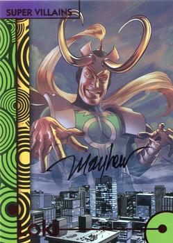 2013 Fleer Retro Marvel  - Base Autograph Parallel #55 Loki / Mike Mayhew Front