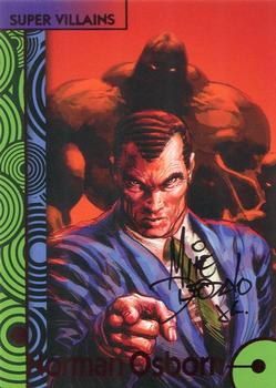 2013 Fleer Retro Marvel  - Base Autograph Parallel #59 Norman Osborn / Mike Deodato Jr. Front