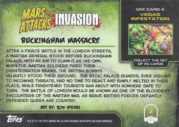 2013 Topps Mars Attacks Invasion #3 Buckingham Massacre Back