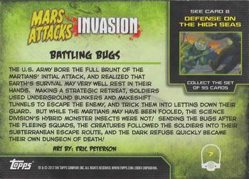 2013 Topps Mars Attacks Invasion #7 Battling Bugs Back