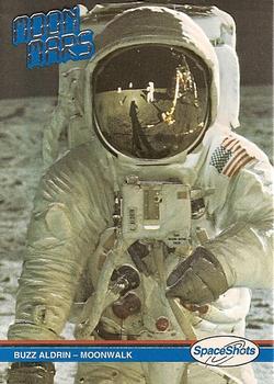 1991 Space Ventures Space Shots Moon Mars #7 Buzz Aldrin - Moonwalk Front