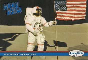 1991 Space Ventures Space Shots Moon Mars #13 Alan Shepard - Holding Flag Front