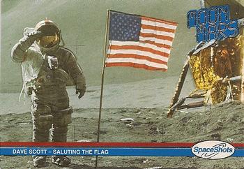1991 Space Ventures Space Shots Moon Mars #17 Dave Scott - Saluting the Flag Front