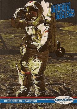 1991 Space Ventures Space Shots Moon Mars #24 Gene Cernan - Saluting Front