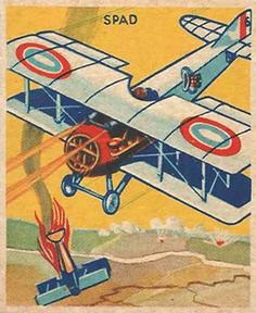 1934 National Chicle Sky Birds (R136) #41 Spad Front