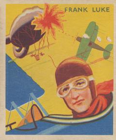 1934 National Chicle Sky Birds (R136) #12 Frank Luke Front