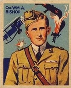 1934 National Chicle Sky Birds (R136) #26 Col. William A. Bishop Front