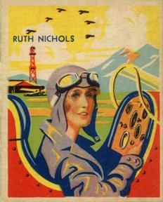 1934 National Chicle Sky Birds (R136) #50 Ruth Nichols Front