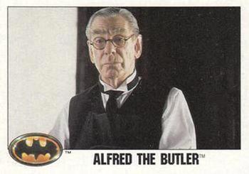 1989 O-Pee-Chee Batman Movie #9 Alfred the Butler Front