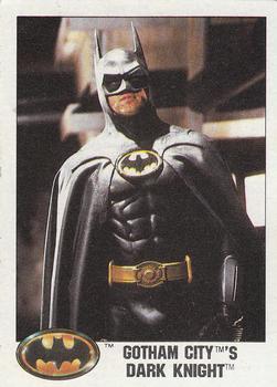 1989 O-Pee-Chee Batman Movie #19 Gotham City's Dark Knight Front