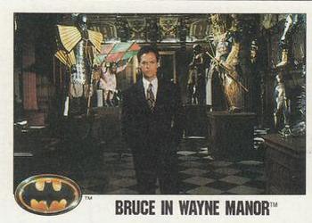 1989 O-Pee-Chee Batman Movie #23 Bruce in Wayne Manor Front