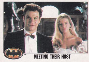1989 O-Pee-Chee Batman Movie #24 Meeting Their Host Front